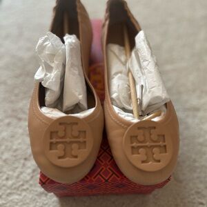 Tory Burch Tan Ballet Flats